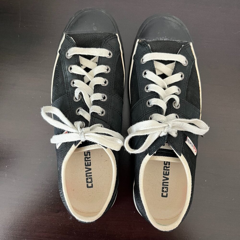 Rare Converse Lady All-Star Black Suede Sneaker 7.5M